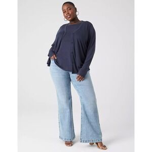 Lane Bryant  Jeans Mid Rise Bootcut Flex Magic Waistband Blue Denim